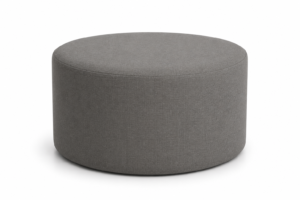 Pouf Cilindro Xl Ø 80 Cm Tessuto Grigio Antracite