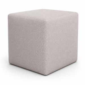 Pouf Cubo Cm 40 Tessuto Beige