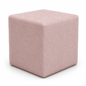 Pouf Cubo Cm 40 Tessuto Rosa