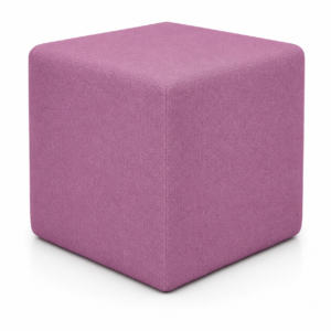 Pouf Cubo Cm 40 Tessuto Malva