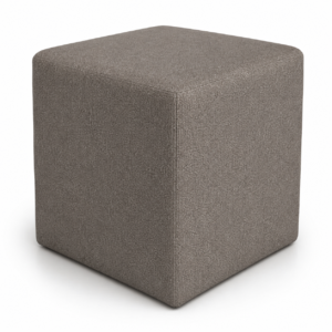 Pouf Cubo Cm 40 Tessuto Grigio Antracite