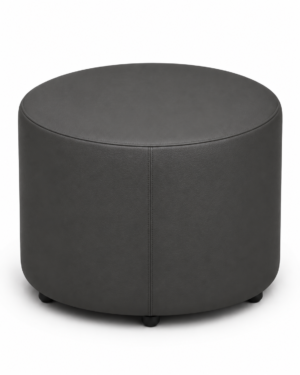 Pouf Cilindro L Ø 60 Cm Ecopelle Grigio