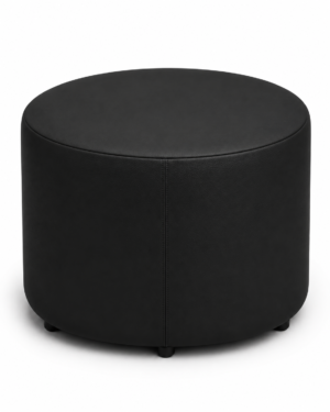 Pouf Cilindro L Ø 60 Cm Ecopelle Nero