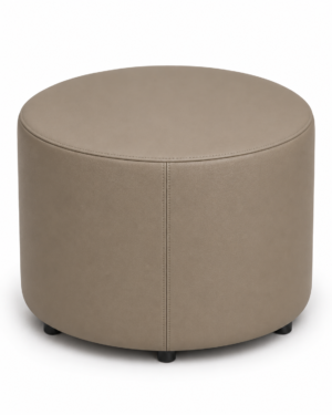 Pouf Cilindro L Ø 60 Cm Ecopelle Tortora