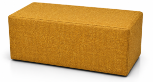 Pouf Panca L Cm 120 Tessuto Giallo