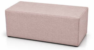 Pouf Panca L Cm 120 Tessuto Rosa