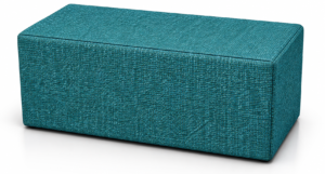 Pouf Panca L Cm 120 Tessuto Turchese