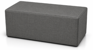 Pouf Panca L Cm 120 Tessuto Grigio Antracite