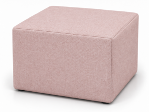 Pouf Cubo L Cm 60 Tessuto Rosa