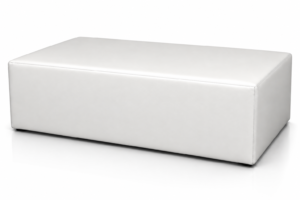 Pouf Panca Xl Cm 120 Ecopelle Bianco
